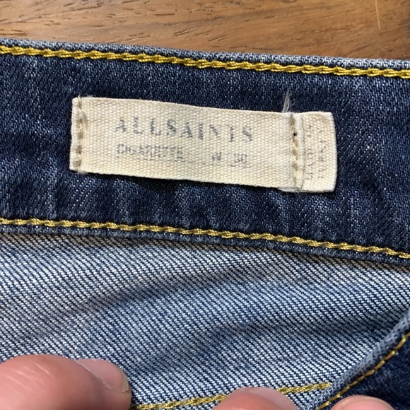 All Saints CUSTOM Distressed / Stained Cigarette fit 30W/30L - Picture 10 of 11